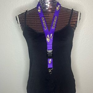 4/$20 Baltimore Ravens Lanyard Keychain
